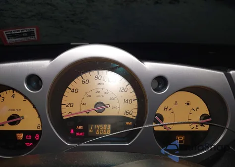 2003 Nissan Murano Sl from USA, damaged, VIN JN8AZ08W83W237053